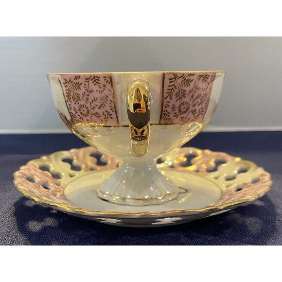 Vintage Japanese Fruit Themed Tea Cup and Saucer - Picture 4 of 10